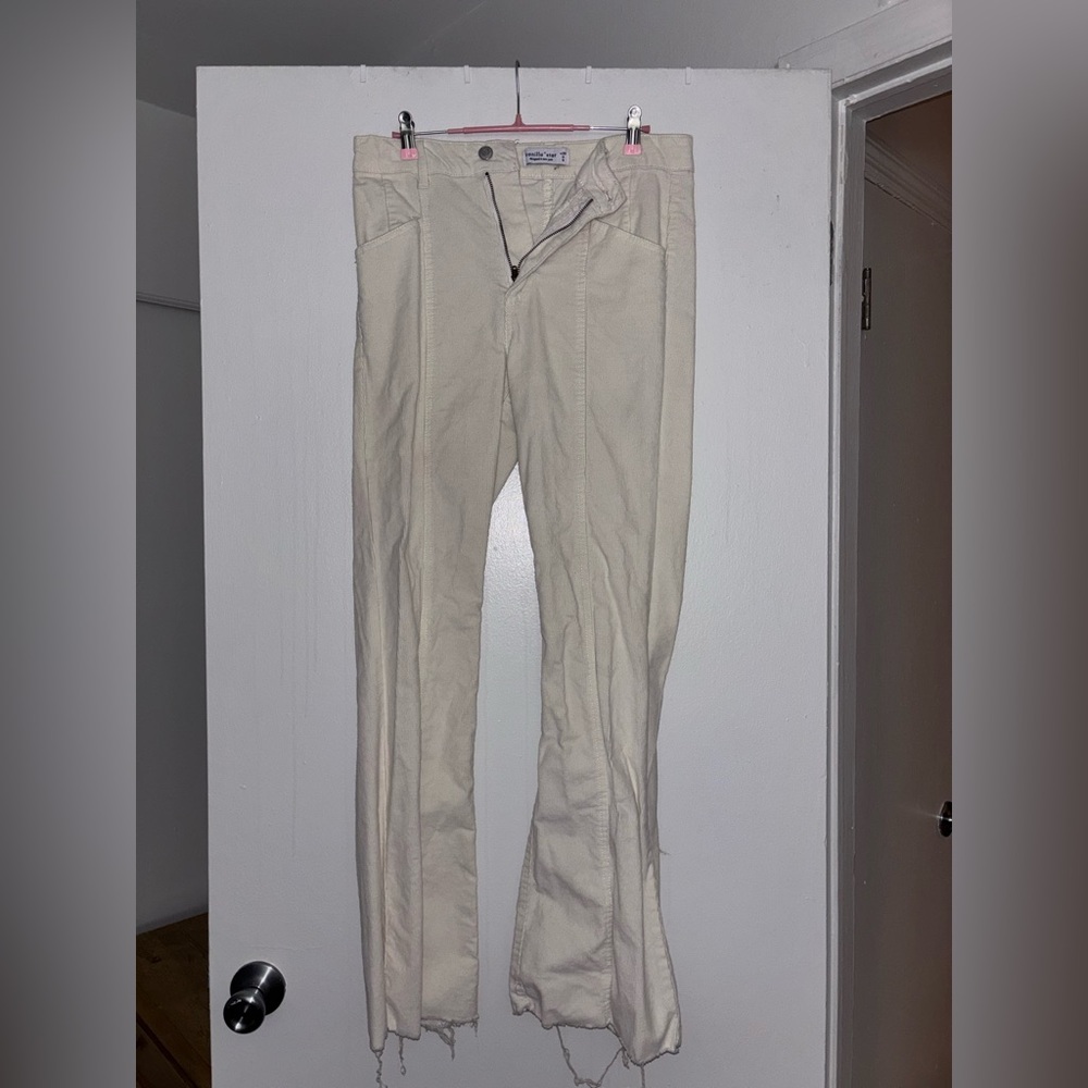 Vanilla Star Off-White Corduroy Pants